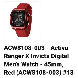 Ativa Ranger X Digital Smartwatch - Red